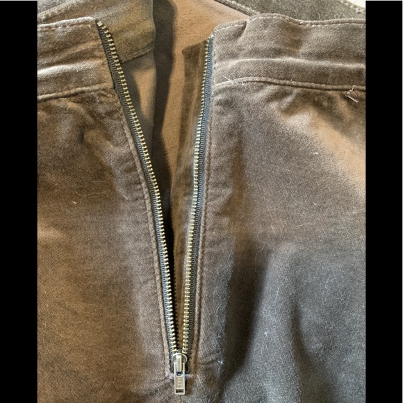 Gap Soft Black Velvet Side Zip Legging - Picture 5 of 5